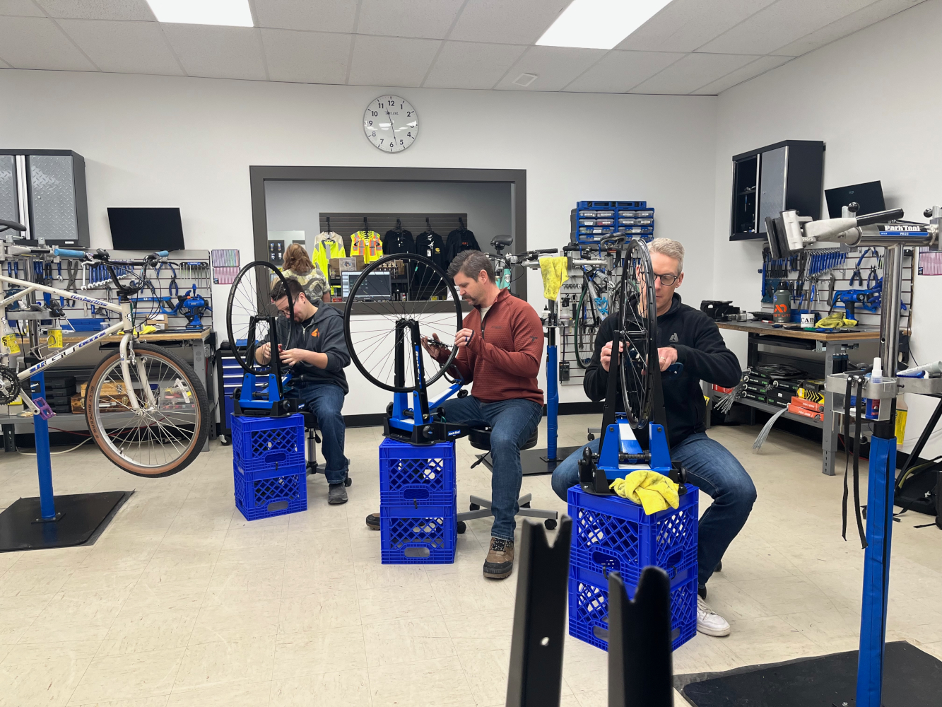 Wheel truing day at CABS